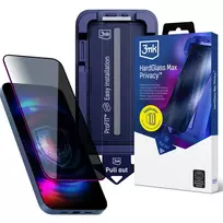 3mk Protection 3mk Hardglass Max Privacy tempered glass for phone iPhone 18 Pro (privacy effect) with applicator