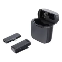 OEM Wireless lavalier microphone Lightning with charging case S11 black