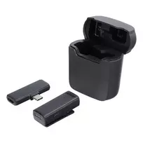 OEM Wireless lavalier microphone Type C with charging case S11 black