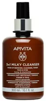 Apivita, 3in1 Milky Cleanser, Cleansing  AND  Hydrating, Cleansing Milk, Face  AND  Eyes, 300 ml