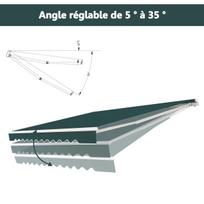 Ištraukiama reguliuojamo kampo markizė, žalia, 3 × 2,5 m