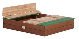 Ella Sandpit AXI medinė smėlio dėžė su suolais