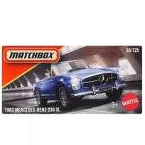 Matchbox: Mažas automobilis popierinėje dėžutėje 1963 Mercedes-Benz 230 SL