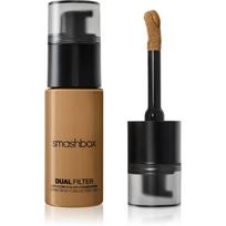 Smashbox DUAL-FILTER 2-in-1 Concealer + Foundation makiažo pagrindas ir maskuoklis atspalvis Tan 25 Olive 23.6 ml