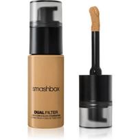 Smashbox DUAL-FILTER 2-in-1 Concealer + Foundation makiažo pagrindas ir maskuoklis atspalvis Medium 17 Olive 23.6 ml