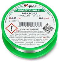 Lydmetalis Cynel LC99.3 SW26 100g/0.6mm - be švino