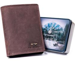 Peterson portfelis PTN N4-CHM-M Brown