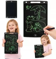 Vaizdo planšetė, skirta piešti ir žaisti vaikams, LCD 10" juoda