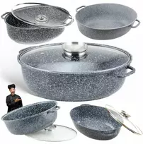 DIDELIS RITAN 8.0L MARMULINIS KEPIMO PUODAS DIDELIS DUJŲ INDUKCIJA 38cm