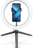 OEM LED Ring Stream RGB lempa 10" su laikikliu mobiliajam telefonui + trikojui juodas