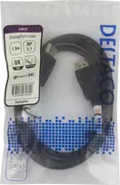 „DELTACO“ „DisplayPort“ kabelis, DP 2.1a, DP54, 1,5 m / DP54-1015 / 1903674