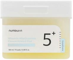Veido tonikas, padeliai Numbuzin No. 5 Vitamin-Niacinamide, 70 vnt.