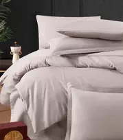 Riposo LUXURY Satino medvilnės patalynės komplektas STOCKHOLM VIOLET 200x220 cm