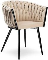Ehokery Poland Pinta veliūro kėdė COFTON Juodas VELVET beige