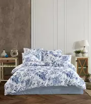 Riposo Premium satino medvilnės patalynės komplektas WANDA Mėlynas 200x220 cm
