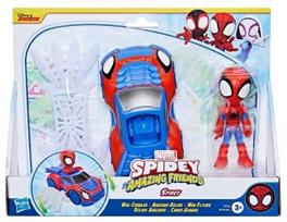 SPIDEY paveikslas + WEB-CRWLER transporto priemonė + puikus tinklas! Hasbro F7454 SPIDERMAN