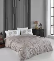 Riposo RENFORCE medvilnės patalynės komplektas VECTRA KAHVE 140x200 cm