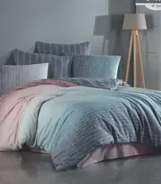 Riposo RENFORCE medvilnės patalynės komplektas BREEZE GRI 140x200 cm