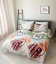 Riposo RENFORCE medvilnės patalynės komplektas SMILE 140x200 cm