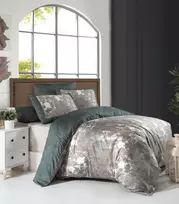 Riposo LUXURY Satino medvilnės patalynės komplektas LILY MOONMIST 200x220 cm