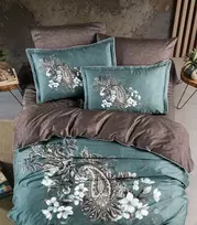 Riposo LUXURY Satino medvilnės patalynės komplektas LEONEL IRON 200x220 cm