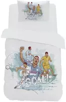 Riposo RENFORCE medvilnės vaikiškas patalynės komplektas GOAL 140x200 cm