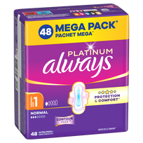 Higieniniai paketai Always Platinum Regular Wing Light, 1, 48 vnt.