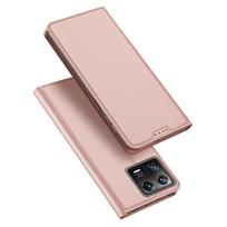 Dux Ducis Skin Pro dėklas telefonui Xiaomi 13 su kortelių laikikliu ir stovu rožinis