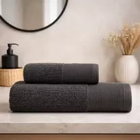 RIPOSO rankšluostis Jacquard Antrachite 70x140 cm