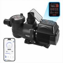 Kintamo greičio baseino siurblys, 1350W, 30.000 L/H, su filtro krepšeliu, savaime užsipildantis, programuojamas laikmatis, vandens cirkuliacijai ir filtravimui