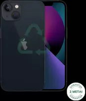 Apple Atnaujintas iPhone 13 Midnight 256GB (būklė kaip naujas)