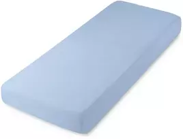 Riposo PREMIUM satino paklodė su guma Light mėlynas 180x200 cm