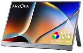 ARZOPA Z1C 16.1' Portable Monitorius (Gray)