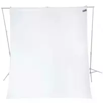 Fotografijos Fonas - Westcott Wrinkle Resistant 2.7 x 6.1m High Key Baltas