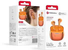 Ausinės Forcell F-Audio Pulse Air ENC Belaidės In-Ear TWS Earbuds auksinis