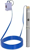 Giluminis siurblys šuliniams MSW 3800 L/val. iki 39 m nerūdijantis plienas