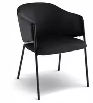 Kontrasto MODERNI KĖDĖ VIRTUVĖ VALGOMAS SVETAINE VELVET KT208 NEVA Juodas II GAT