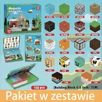 Bez Marki MAGNETINIAI KALULAI 150 elementų KUBAI Dizainas Dovana VAIKAMS