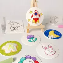 Bez Marki KŪRYBINIS PIEŠINIŲ RINKINYS MAGIŠKI 3D PUTO TEKSTŪRA VAIKAMS 47 EL