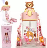 VIXO VAIKO BUTELAS 530 ml BPA BE BPA TRITAN LEASH MIST BUTELE LOKIS