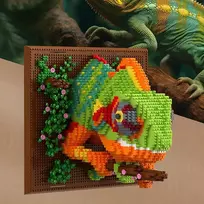 Bedee KAMELEON 3D STATYBINIAI BLOKAI 2688 ELEMENTAI SVETAINEI, MIEGAMAMIESI, BIURUI