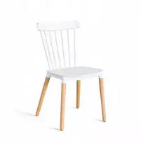 Elmeri Skandinaviško stiliaus kėdė, balto buko retro kojos, PREMIUM Kitchen Showroom