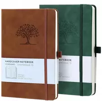Bez Marki NOTEBOOK A5 2 Vnt. DIENORAŠČIO ŽURNALAS KIETAS NEŠINIŲ KNYGELIS RUDA