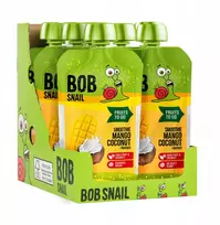 Bob Snail Bob sraigių vaisių putėsiai -100% be pridėtinio cukraus Mango-kokoso 10x120 g