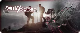 Activ/Space ŠIAURĖS Ėjimo lazdos SUlenkiamas 2 PRO rinkinys