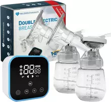 Herz Medical Instruments ELEKTRINIS KRŪČIŲ KIETUVAS DVIGUBAS BELAIDAS DVIFAZIŲ TYLUS + AKUMULIATORIUS BE BPA