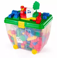 Hemar BLOKALAI DĖŽĖJE SU DANČIU, KURIUOS KLAUSITE BLOKUS K2 KONSTRUKCINĖ DĖŽĖ