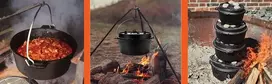 Grilli KETAUS PUODAS 6,4 L BE KOJŲ GRILĖS OLANDŲ ORKAITĖ, OLANDŲ UNIVERSALUS
