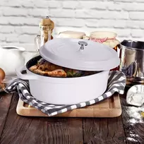 Bez Marki KEPIMO ĮDEGĖS GAMINTI IR TROŠINTI 6,5L 31cm SU ORKOS dangčiu