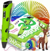 Electo 3D RAŠIKLIŲ RINKINYS VAIKAMS 3D SPAUSDINTUVAS + KASETĖS 260 METRU + ŠABLONAI